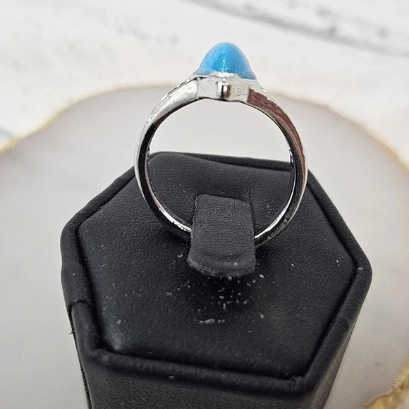 Royal Teardrop Adjustable Fashion Ring A47 - Picture 3 of 5